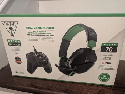 Turtle Beach Xbox геймеров пакет с Recon 70 игровой гарнитуры и контроллера новый - Изображение 1 из 4