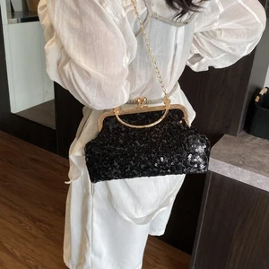 Exquisite Crossbody Bag Sequin Wrist Bag Fashion Banquet Bag Women - Picture 1 of 16