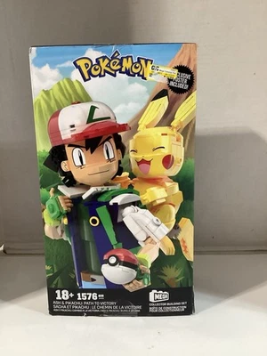 Pokémon MEGA Collector Building Set - Ash & Pikachu / Path to Victory NEW - Image 1 of 2