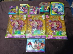 Neu Polly Pocket cooles Auto total perlmutt lila und Kitty Lot Frosty Fairytale - Bild 1 von 20