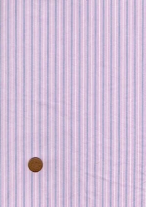 Camisa de tela 100 % algodón rosa azul blanco a rayas retazos artesanales - Imagen 1 de 1
