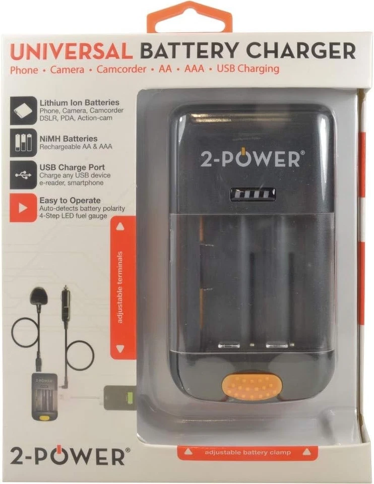 Battery Charger For Camera, Camcorders, AA/AAA, Phone USB Batteries - Universal - Image 1 of 4