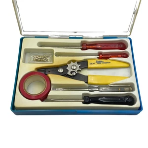 Electronics Toolkit with Case Screwdriver & Wirestripper Old stock - Picture 1 of 1