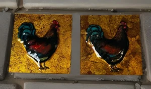 Pier One Rooster Wall Hangings Set - Picture 1 of 8