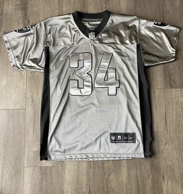 Футболка Бо Джексона No34 Nike On Field серебристая Oakland Raiders размер 52 XXL - Изображение 1 из 4