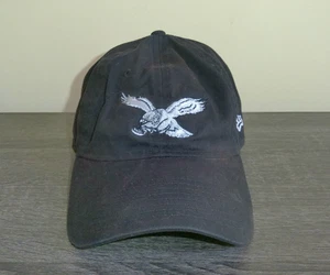 Philadelphia Eagles Negro Blanco Logo Papá Sombrero Gorra Correa Ajustable New Era - Imagen 1 de 6