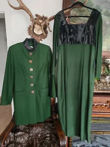 Mothwurf Damen Kleid+Gehrock 40- 42 Austrian Couture Trachten Schurwolle - Bild 1 von 19