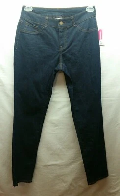 Pantalones de mezclilla elásticos para mujer Bobbie Brooks 3X lisos azul oscuro bolsillos traseros nuevos con etiquetas Foto 1 de 4