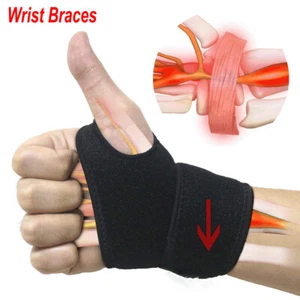 Fascia Supporto Polso Tunnel Supporto Regolabile Palestra Fascia Carpale Nuova - Foto 1 di 23