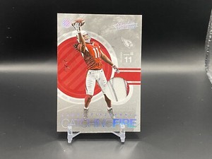 2016 Panini Absolute Football Larry Fitzgerald Catching Fire Platinum 1/1 Patch