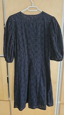 "minimum" Sommerkleid schwarz gelocht, Größe: 36 - Bild 1 von 4