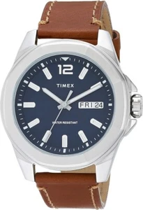 Reloj para hombre Timex Essex Avenue correa de cuero marrón TW2U1500 - Imagen 1 de 2
