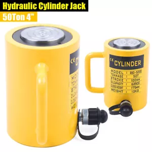 Jack Ram Idraulico 50 Ton - Leggero, Durevole, Tuffatore Retrattile Automatico - Foto 1 di 10