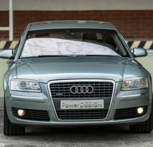 Eyebrows for AUDI A8 D3 4E Facelift 2005-2008 headlight eyelids lids ABS Plastic - Imagen 1 de 10
