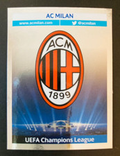 2013-14 Panini Champions League sticker # 562 AC Milan Foil Logo Team Crest