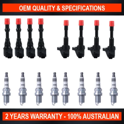 Pack of SWAN Ignition Coils & NGK Iridium Spark Plugs for Honda Jazz (1.3L) - Image 1 of 4