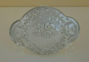 Carrs Solid Sterling Silver Pin Tray with Raised Cherub Design in Center of Tray - Picture 1 of 1