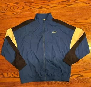 Reebok Classics Full Zip Vector Training Track Woven Jacket Size Large Blue NWT - Picture 1 of 5