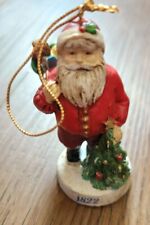 Vintage Russ Santa Through The Ages Scultstone Ornament Year 1822 