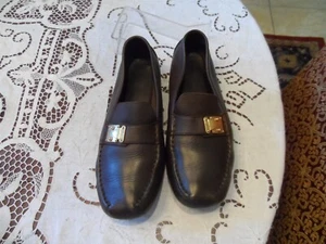 Louis Vuitton Schokobraun Kalbsleder Damen Halbschuhe Größe 7 1/2M - Bild 1 von 19