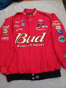 Dale Earnhardt Jr Chase Authentics Driver Line Budweiser Red Jacket Size XL - Picture 1 of 15