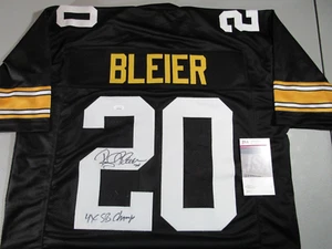 Camiseta deportiva de los Rocky Bleier de los Pittsburgh Steelers autógrafo firmada personalizada estilo profesional JSA - Imagen 1 de 3