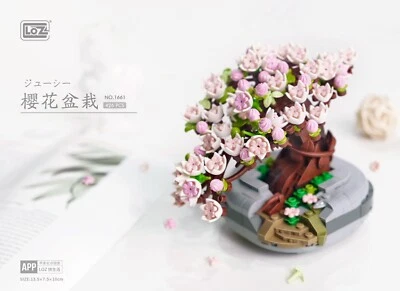 LOZ Potted Sakura (1661) Eternal Flower MIni Building Blocks Decor Toy Gift  - image 1 of 2