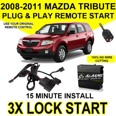 2008-2011 MAZDA Tribute Remote Start Plug and Play Easy Install DIY 3X Lock FO1 - Image 1 of 4