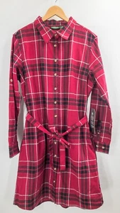 Stillwater Flannel Shirt Dress w Pockets Womens Size XXL Red Plaid Long Sleeve - Picture 1 of 14