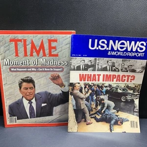 Time Magazine “Moment Of Madness” U.S. News “What Impact?” April 13th 1981 Regan - Picture 1 of 10