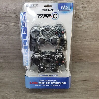 DreamGear PS2 Wireless Controllers New Type C Ergonomic Design - Image 1 of 4