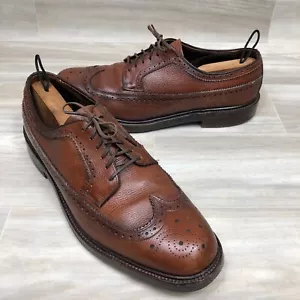 Hanover LB Sheppard Signatures Brown Leather Wingtip Shoes 2312 Size 10.5 D/B - Picture 1 of 12