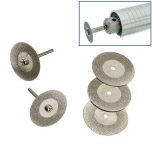 Disco de ruedas de corte de diamante de 7 piezas de 3/4" + herramienta giratoria lapidaria de vidrio de 2 mandriles - Imagen 1 de 8