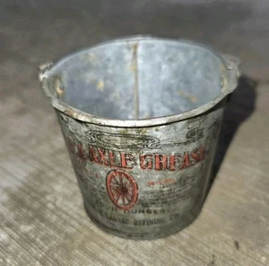Vintage Atlantic Refining Company Mica Axle Grease 4 Oz. Can Pail Empty  - Picture 1 of 6