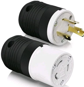 Enchufe y conector de bloqueo NEMA L6-30P y NEMA L6-30R, generador de torsión macho y... - Imagen 1 de 10