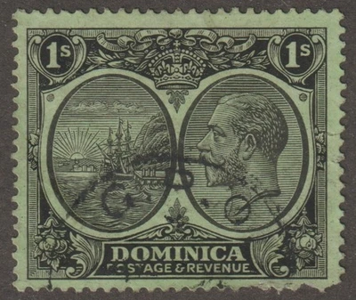 EDSROOM-21172 Dominica 77 usado 1923 George V Foto 1 de 2