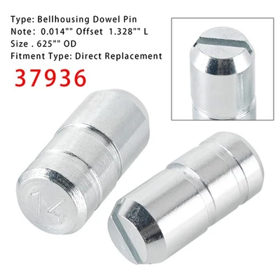 2PCS 37936 0.014" Offset  1.328" L Bellhousing Dowel Pin - Image 1 of 4
