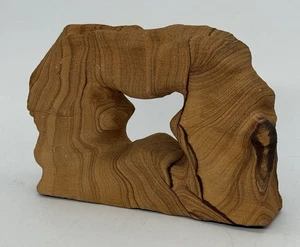 Hand Carved Sandstone Arch from Arizona 7” x 9” x 2” 6.6 lbs. One-of-a-Kind - Picture 1 of 9