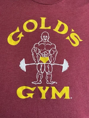 Camiseta Gimnasio Gold's XL Roja Amarilla Blanca Oficial Manga Corta Foto 1 de 4