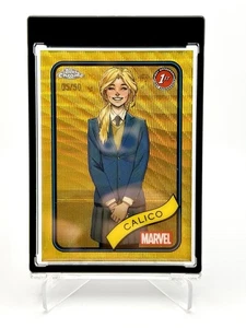 2025 Topps Chrome Marvel Calico Gold Wave Refractor /50 1st Appearance - Picture 1 of 3