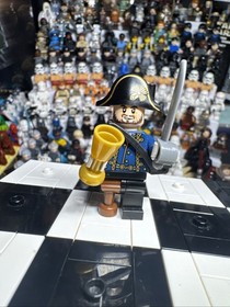 LEGO Pirates of the Caribbean Hector Barbossa Minifigure Dark Blue Uniform  4192