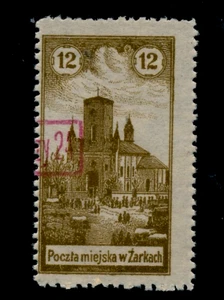 Polonia 1918 Zarki veduta soprastampata Unif. 6 MH* - Foto 1 di 1