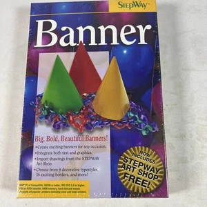 Vintage Pc Software Banner Desktop Publisher Stepway Art Shop Sealed - Picture 1 of 2