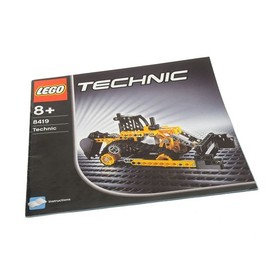 1x LEGO Technic instructions booklet 2 construction bulldozer tracked caterpillar 8419