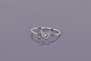 Anillo de plata de ley 925 con guión JOY Band de 5 mm talla: 5 - Imagen 1 de 8