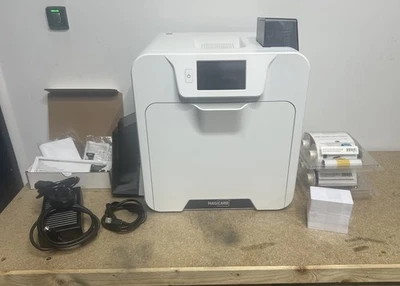 Magicard Ultima Retransfer ID Card Printer + New Ribbon & Film - Image 1 of 4
