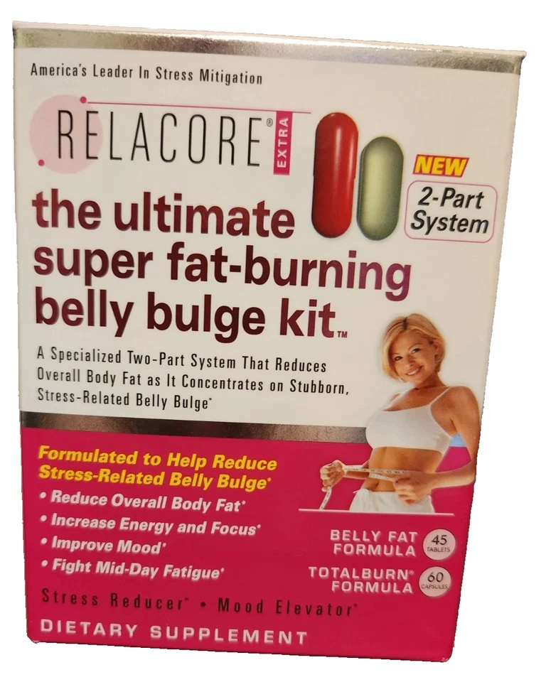 Relacore The Ultimate Super Fat Burning Belly Bulge Kit-105 Tablets Brand New - Image 1 of 1