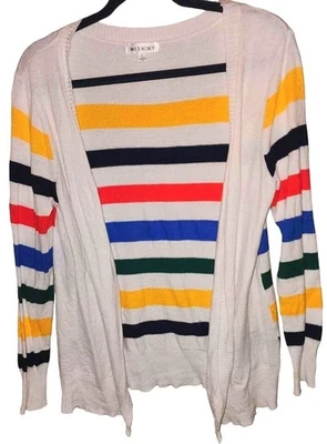 Suéter cárdigan a rayas grande de Wild Honey Foto 1 de 4