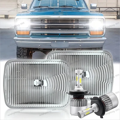 Faro LED Fit Dodge W250 D350 Ram 1981-1993 Dodge Ramcharger 7" Foto 1 de 4