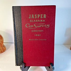 1961 JASPER ALABAMA City Directory Con Survey Advertising History Master Edition - Picture 1 of 12
